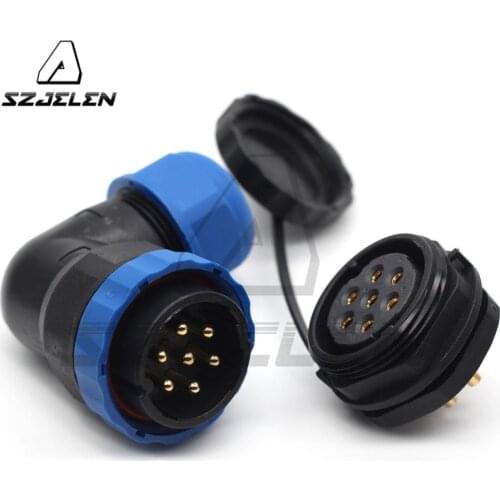SD28TA-ZM, waterproof connector 7 pin,Panel Mount connectors, IP67, Industrial equipment Power cord connector plugs and sockets