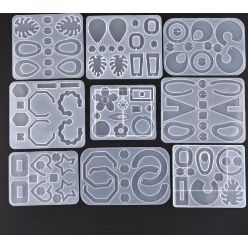 DIY UV Resin Epoxy Star Earrings Silicone Mold Accessories Molds For Jewelry Earrings Pendant Jewelry Tools Necklace DIY Making