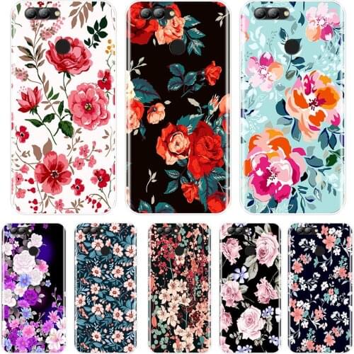 Phone Silicone Case For Huawei Nova 2i 3E 2 3 Lite Plus Soft TPU Fashion Back Flowers Cover For Huawei Nova 4 Smart Lite 2017