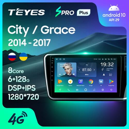 TEYES SPRO Plus For Honda City Grace 1 2014 - 2017 Right hand driver Car Radio Video Player Navigation No 2din 2 din DVD