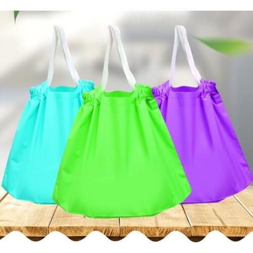 Logo printable packaging drawstring bags catering drawstring closure frosted plastic shopping bags gift bags clothing packaging