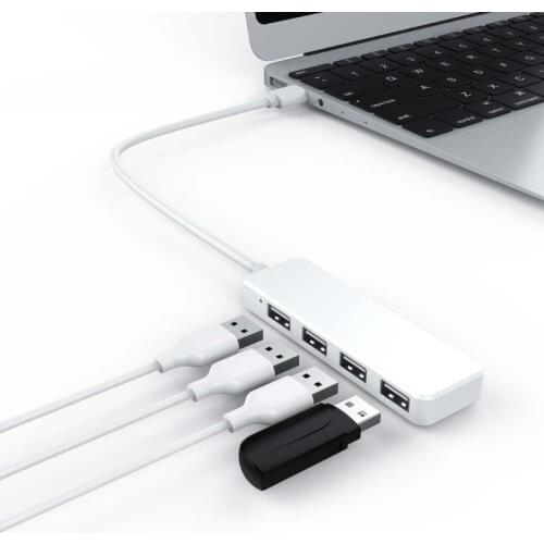 USB 2.0 4 Ports Hub Extension Splitter Adapter for PC Computer Desktop Wall Charging Extension Socket Outlet