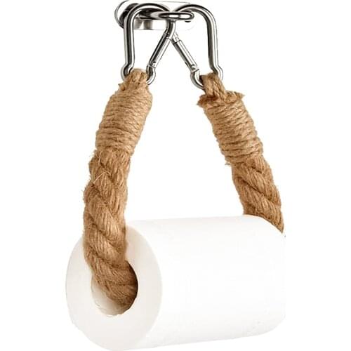 Vintage Wall-Mounted Toilet Paper Holder Towel Rack Ocean Style Bathroom Accessories Roll Paper Rack Organizer Home Decor