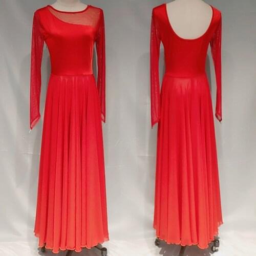 High Quality Flamenco Dress Women Stage Costume Long Dress Spanish Bullfight Outfit Gypsy Clothes Ballroom Dancewear DL8025