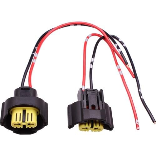 YUNPICAR H11 H8 H9 881 880 Female Adapters Wiring Harness Sockets Wire Pigtails For Headlights or Fog Lights Retrofit