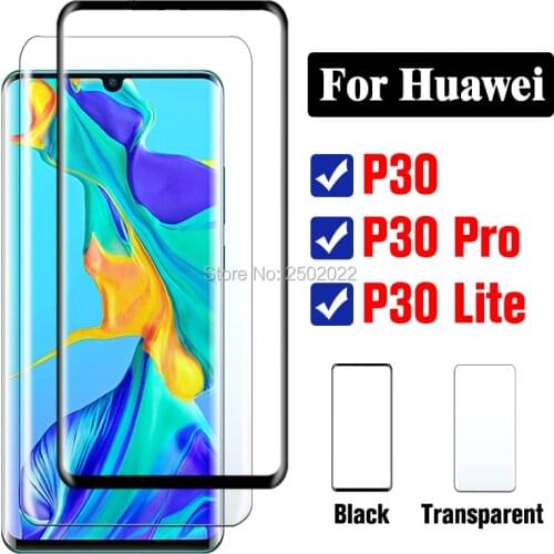 3D Protective glass on the for huawei P30 pro screen protector film huaweii huawey tremp p 30 lite tempered glas 30p 30pro Lite