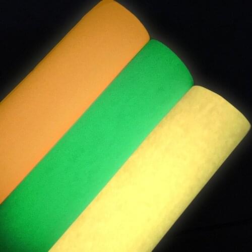 30x135cm Glow in the Dark Shiny Fine Glitter Faux Leather Fabric Sheets Velvet Backing for Shoes/Bags/DIY Accessories/Bows