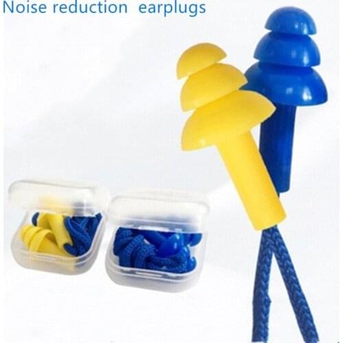1 Pair Soft Noise Reduction Ear Plugs Sound Insulation Ear Earplugs Anti-noise Sleeping for Travel
