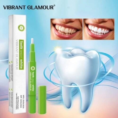 VIBRANT GLAMOUR Teeth Whitening Pen Remove Plaque Stains Oral Hygiene Tooth Fresh Breath Whitenning Serum Toothpaste Care 1PCS