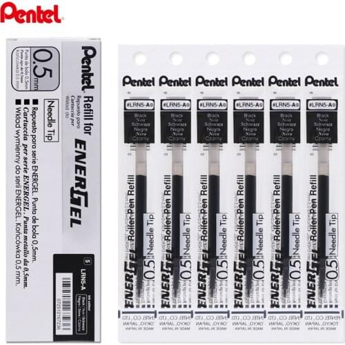 12Pcs/box Pentel Energel X REFILL Needle Tip LRN5 Gel Ink Refill Fit for BLN75/105 0.5 Mm Black/Blue/Red/Blue Black Color