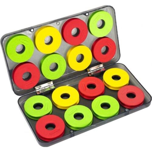 16Pcs/Set EVA Foam Outdoor Fishing Line Spool Bobbin Winding Board Round Coil Winder Organizer