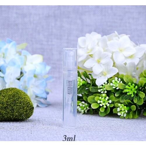 3ml 100pcs/lot Mini Refillable Portable Perfume Bottle PP Empty Spray Perfumes Bottles Small Parfum Spary Vials Tube Cosmetic