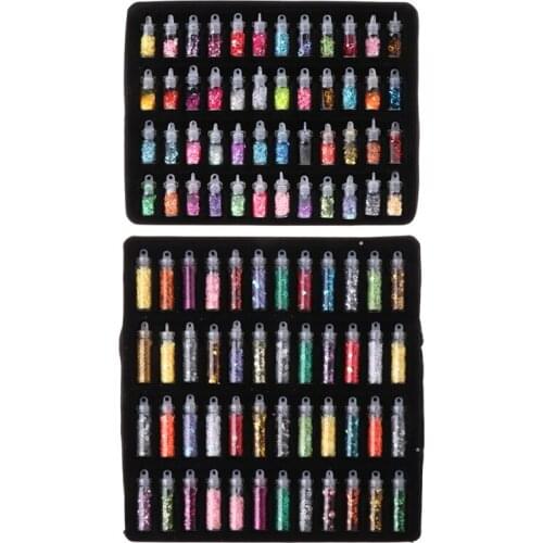 48 Bottles/set Flash Sequin Powder Decoration Silicone Mold DIY Jewelry Making