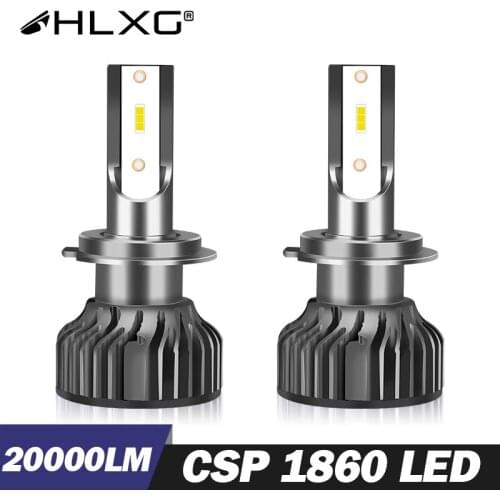 HLXG h7 9005 9006 H8 H9 HB3 HB4 LED H11 headlight car Light h4 led luces lamp luz auto lampada led 12V 6000K 20000LM H1 led bulb