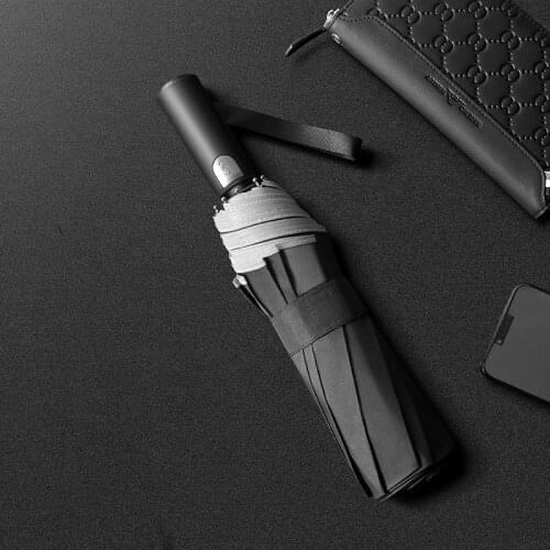 Business Automatic Umbrellas 2020 Update Windproof Anti-Rebound Men Folding Reflective Umbrella Parasol For Adult Anti-Rebound