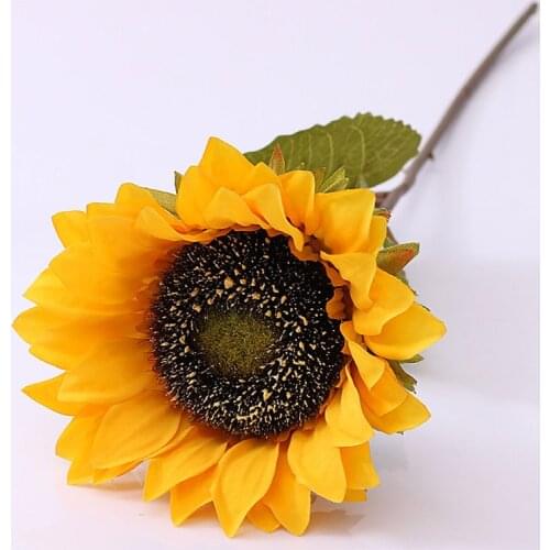 Faux Sunflower Simulation Flower Artificial Flowers Home Decor Nordic Retro Silk Party Handmade Diy Wedding Fake Sunflowers