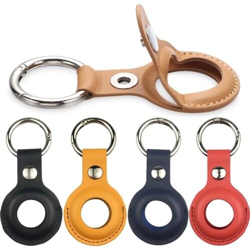 PU Leather Case Key Ring For AirTag Protective Keychain For Mercedes Benz MB C E S M Class W202 W203 W204 W210 W211 W212 W220