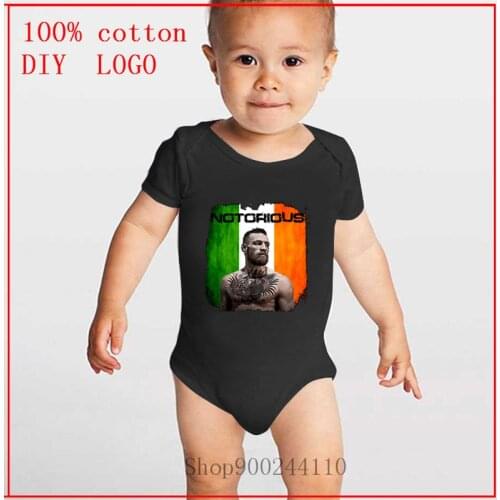 Conor Mcgregor Printing Bodysuits Baby Newborn Summer Clothes Boys Girls Jumpsuit Short Sleeve Cotton Clothes Infant Outfits Kid