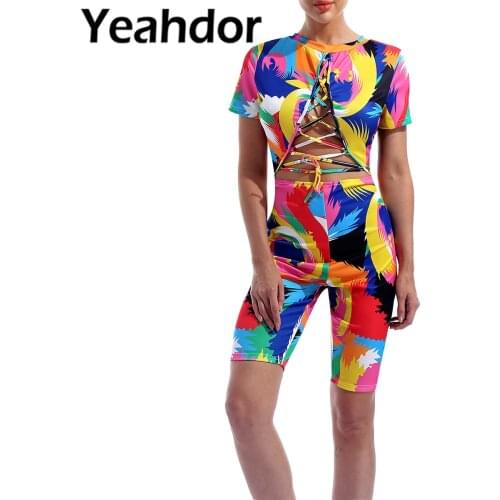 Summer Women Sexy Hollow Out Jumpsuit Fashion Printed Rompers Strappy Front Bodycon Bodysuit Short Clubwear Female Streetwear