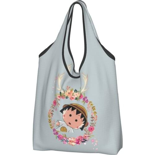 Maruko (6) Canvas Bag Woman Shoulder Bag Japanese Anime Chibi Ins Shipping Bag