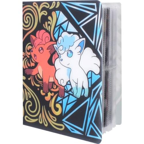 Cartoon Anime 80Pcs Holder Album Toy Collection Game Pokemones Cards Album Book Top for Kids Gift