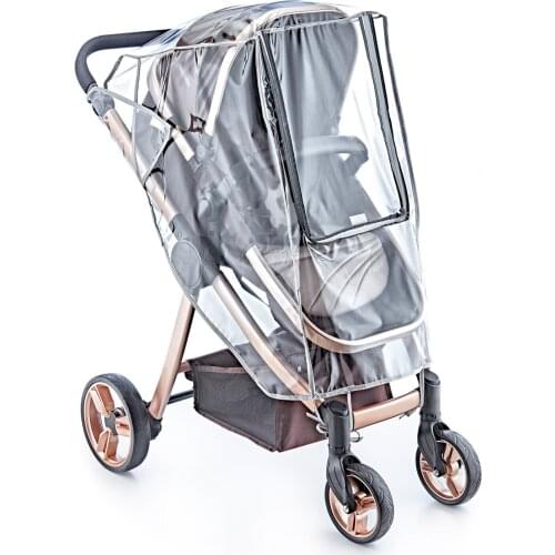 New Season Compatible rain case air shield transparent waterproof windproof Baby Stroller Raincoat