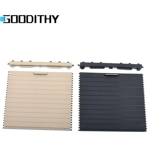 Upgraded Interior Car Water Cup Holder Cover Trim Zipper Rolling Curtain For Mercedes Benz W166 ML GL GLE GLS 2012-2018