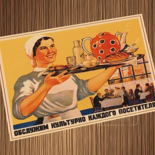 Soviet Union Women WW2 Propaganda Poster Vintage Retro Poster Canvas Painting DIY Wall Paper Posters Home Gift Decoration