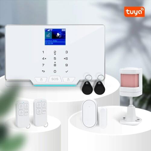 1.8 Inch TFT Monitor WIFI Home Security Alarm System APP Remote Control by Tuya Burglar GSM Alarm Sensor