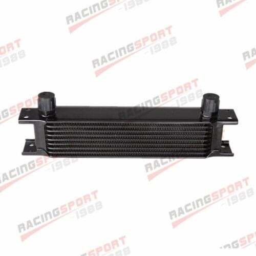 Universal 9 Row -10AN AN10 AN-10 AN 10 Engine Transmission Oil Cooler Black