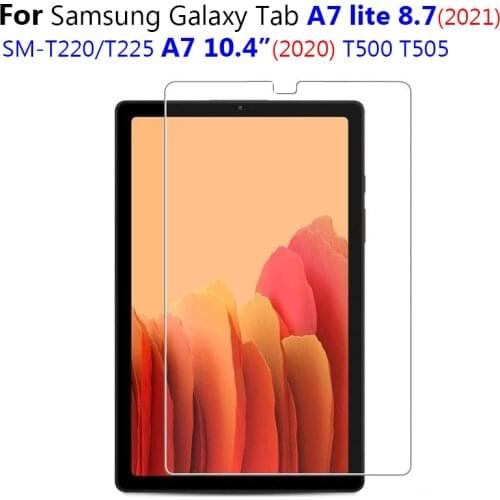 Tempered Glass For Samsung Galaxy Tab A7 2020 10.4 A7 Lite 8.7 2021 T225 SM-T220 T200 T225 SM-T500 SM-T505 T500Screen Protector