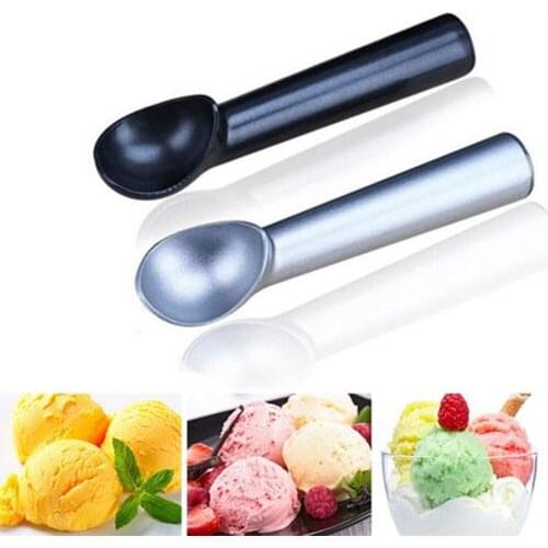 1PCS Ice Cream Digging Spoon Stainless Steel Ice Cream Spoon Portable Aluminum Alloy Non-stick Anti-feeze Ice Cream Baller Scoop