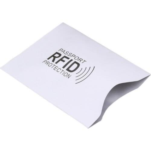10pc Aluminum Foil Anti-degaussing Card Cover RFID Shielding Bag NFC Credit Card Anti-theft Brush ID Card Protector