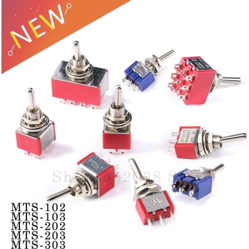 6A 120VAC mini 2 Position ON ON MTS-102 MTS-202 Toggle Switch 3 Position MTS-103 MTS-203 ON OFF ON Switch