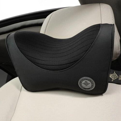 Car Headrest Pillow Neck 3D Memory Lumbar Support Cotton Breathable Auto Car Pillow Headrest Cushion Car Seat Pillow