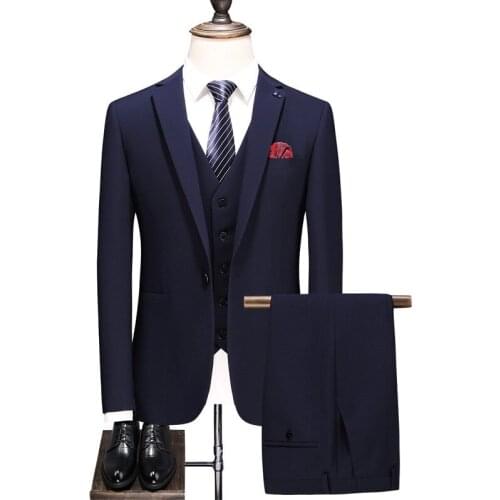 Brand Men Suit 2021 Latest Coat Pant Waistcoat Designs Slim Fit Mens Suits Formal Gray Blue Black Groom Wedding Suits for Men