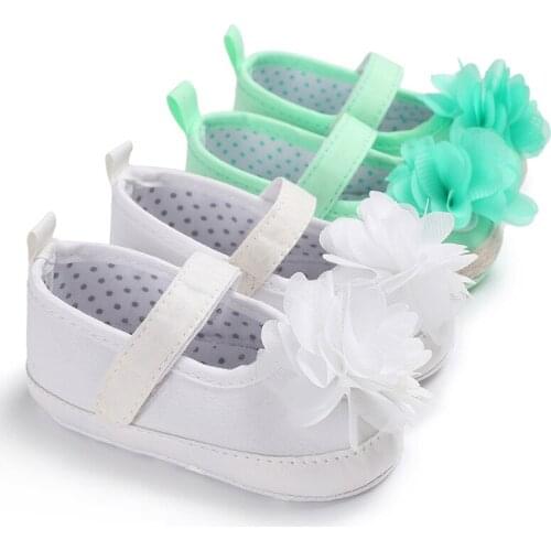 Spring and Autumn 0-1 years old spring and autumn female baby flower princess shoes soft bottom baby toddler shoes