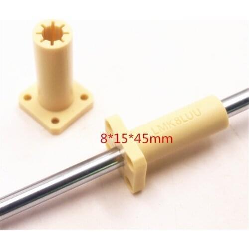 Funssor 1pcs Long square Type LMK8LUU Solid Polymer Linear Bushing LMH8LUU 8MM Reprap Prusa CNC DIY parts