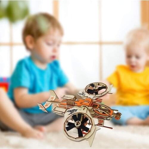 DIY Fighter Model Kits for Children Adult Airplane Puzzle Game Raw Wood Toy Gift Children Early Educational Splicing Toys