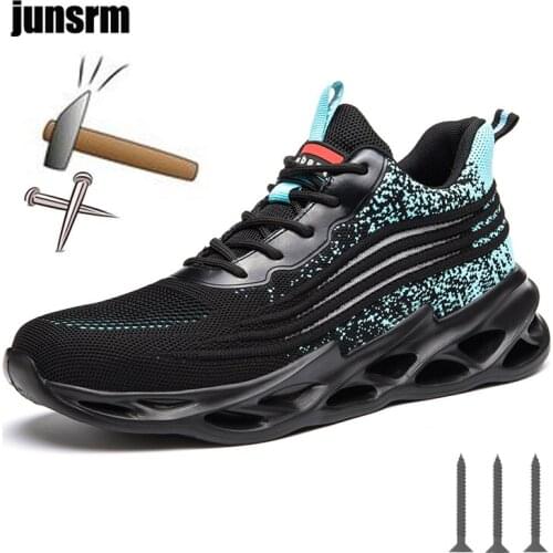 Winter sports safety shoes, lightweight, breathable, steel toe cap, pierced-like work boots, outdoor, industrial, wear-resistant