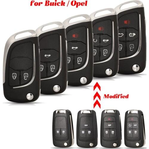 Jingyuqin Modified For Opel Vauxhall Insignia Astra Mokka Adam Cascade Karl Zafira For Buick Remote Car Key Shell HU100 Blade