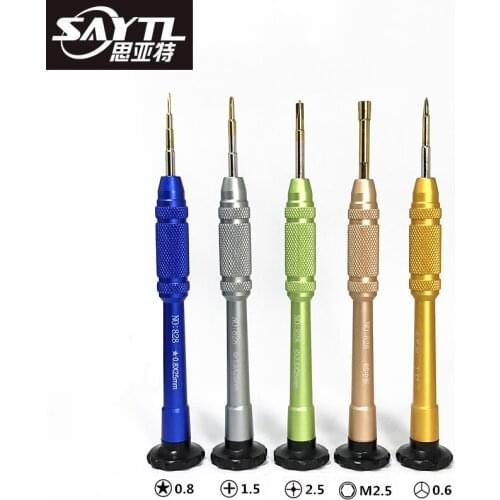 SAYTL Phone Repair Tools Kit 5 in 1 Precision Screwdriver Set for iPhone X 8 7 6S 6 Disassemble Opening Kit