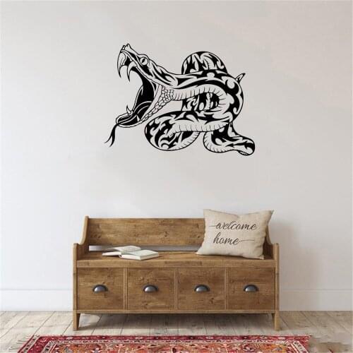 Terrible Snake Wall Sticker For Living Room Kids Bedroom Decor Self-Adhesive Decor Wall Art Decal Vinyl Stickers Mural ov719