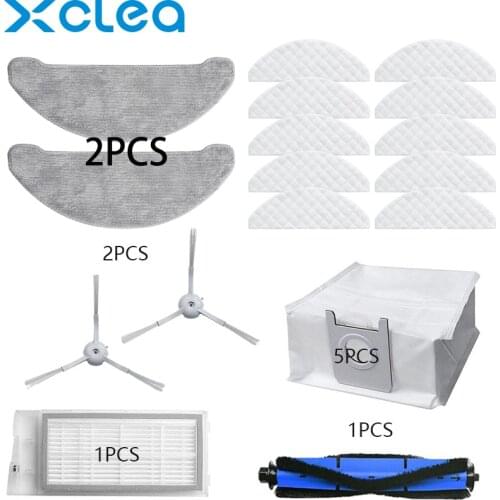 For XCLEA H30 PLUS Vacuum Cleaner Parts Dust Bag Disposable Wipes Repetitive Wipes Accessories