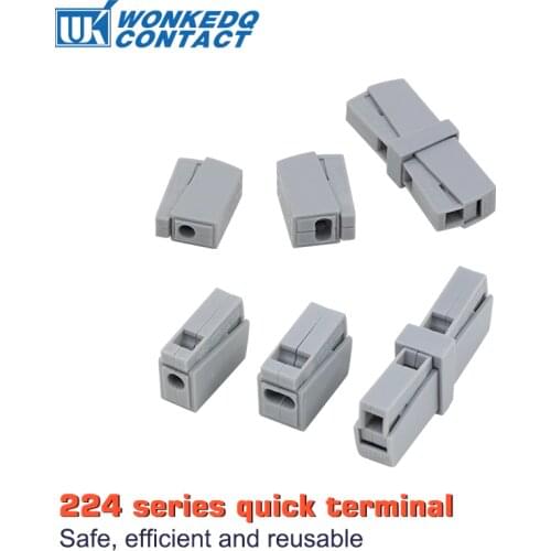 Wire Lighting Connector For 224 series Lamp Wire Cable Compact Connecting Connector Plug connector Mini Universal Terminal block