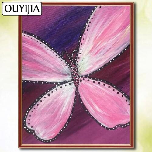 OUYIJIA 5D DIY Butterfly Flowers Animals Bird Diamond Painting Full Square Embroidery Sale Diamond Mosaic Picture Of Rhinestone
