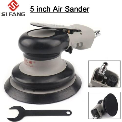 5 inch Pneumatic Air Sander Polisher Tool Polishing Random Orbital Palm Machine Grinder for Car Paint Care Rust Removal