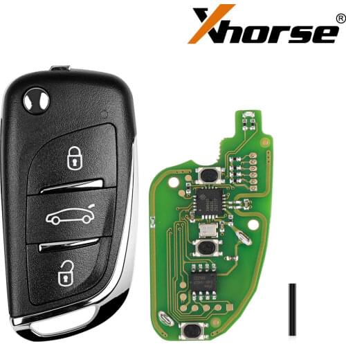XHORSE XKDS00EN Remote Key 3 Buttons For Volkswagen DS Type