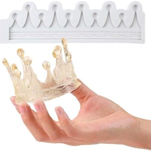 Crown Shape Silicone Fondant Molds 3D Chocolate Mold Sugarcraft Candy Mould Mousse Cake Decorating Tools