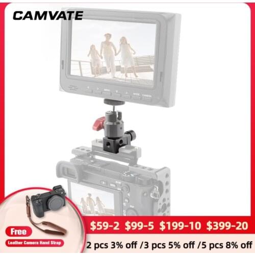 CAMVATE Camera Standard NATO Rail Clamp Quick Release Swat Rail Clamp With 1/4"-20 Mounting Points For DSLR Camera Cage/Handle